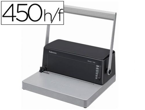 Encadernadora fellowes esp100 para espiral metalica perfura 20 folhas formato din a4 encaderna ate 450 folhas inclui ali , Fellowes , 34700 , 8423274999924